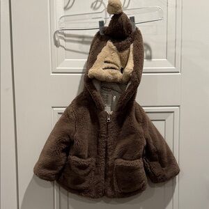 Zara Baby Tan Faux Fur Coat